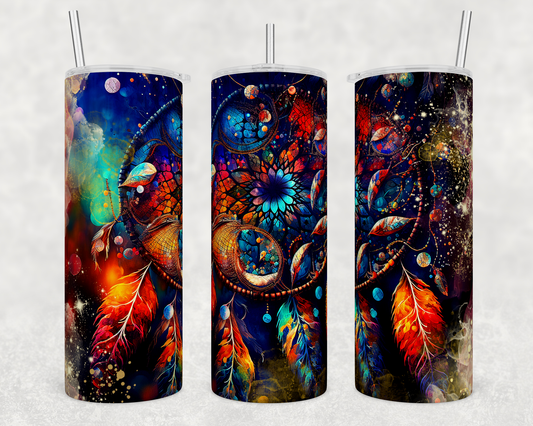Dreamcatcher-Alcohol Ink