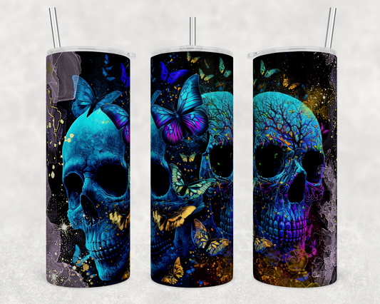 Skulls-Alcohol Ink