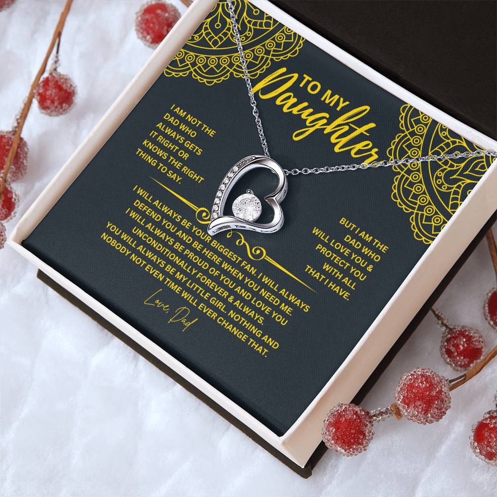 To My Daughter Necklace -- Love Dad