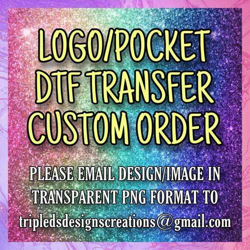 3607-LOGO/POCKET TRANSFER/COOLIE CUSTOM ORDER