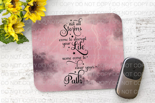 a mouse pad with a quote on it