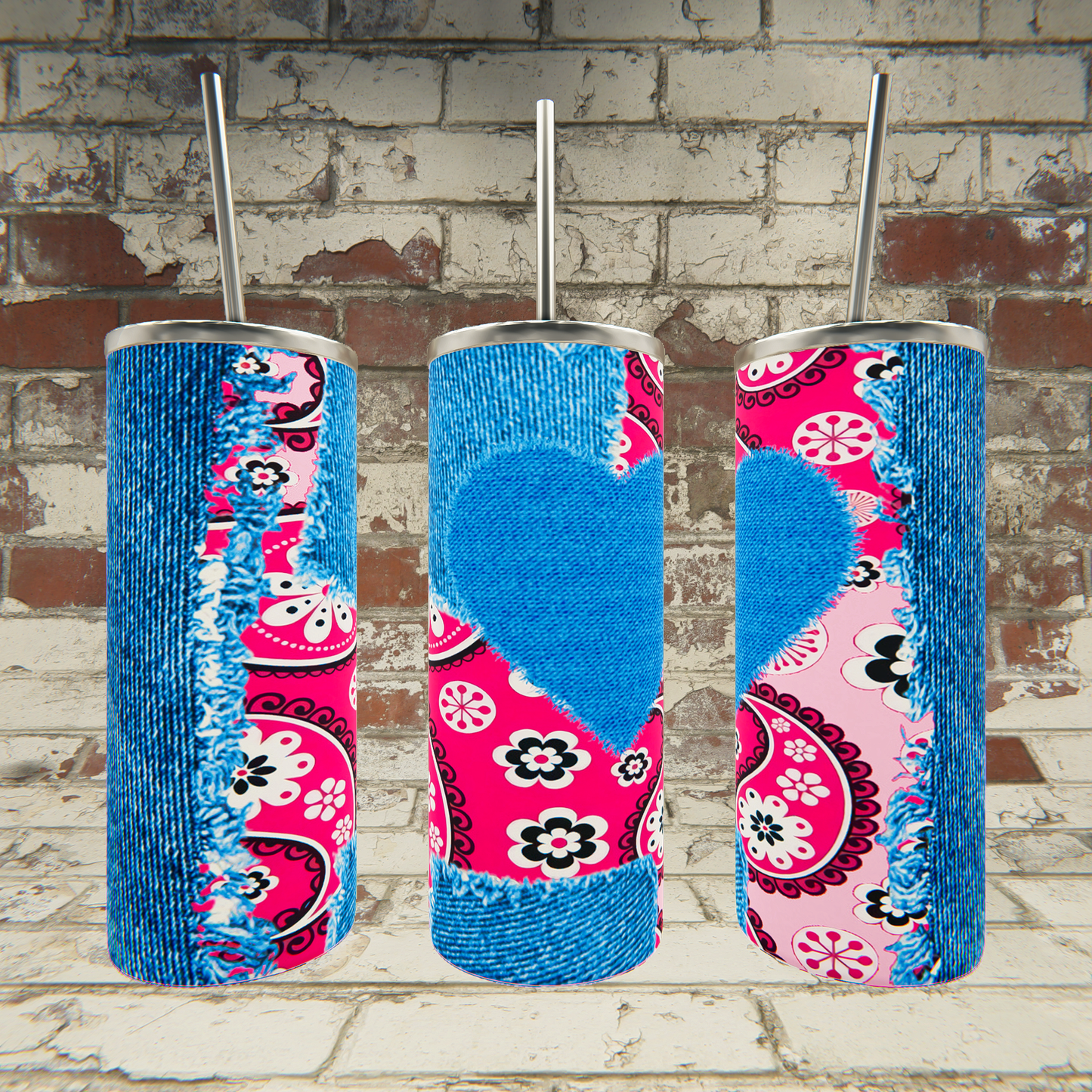 Distressed Denim and Bandana