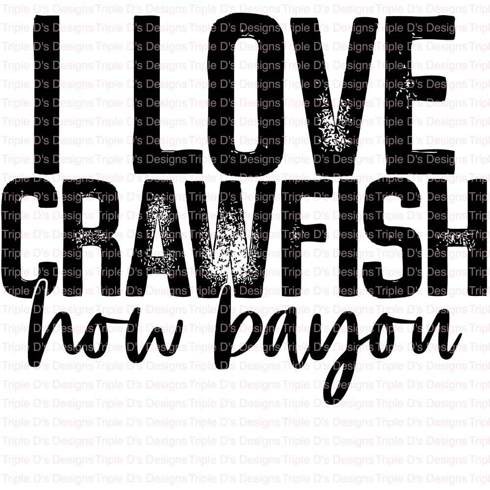 3543-I Love Crawfish