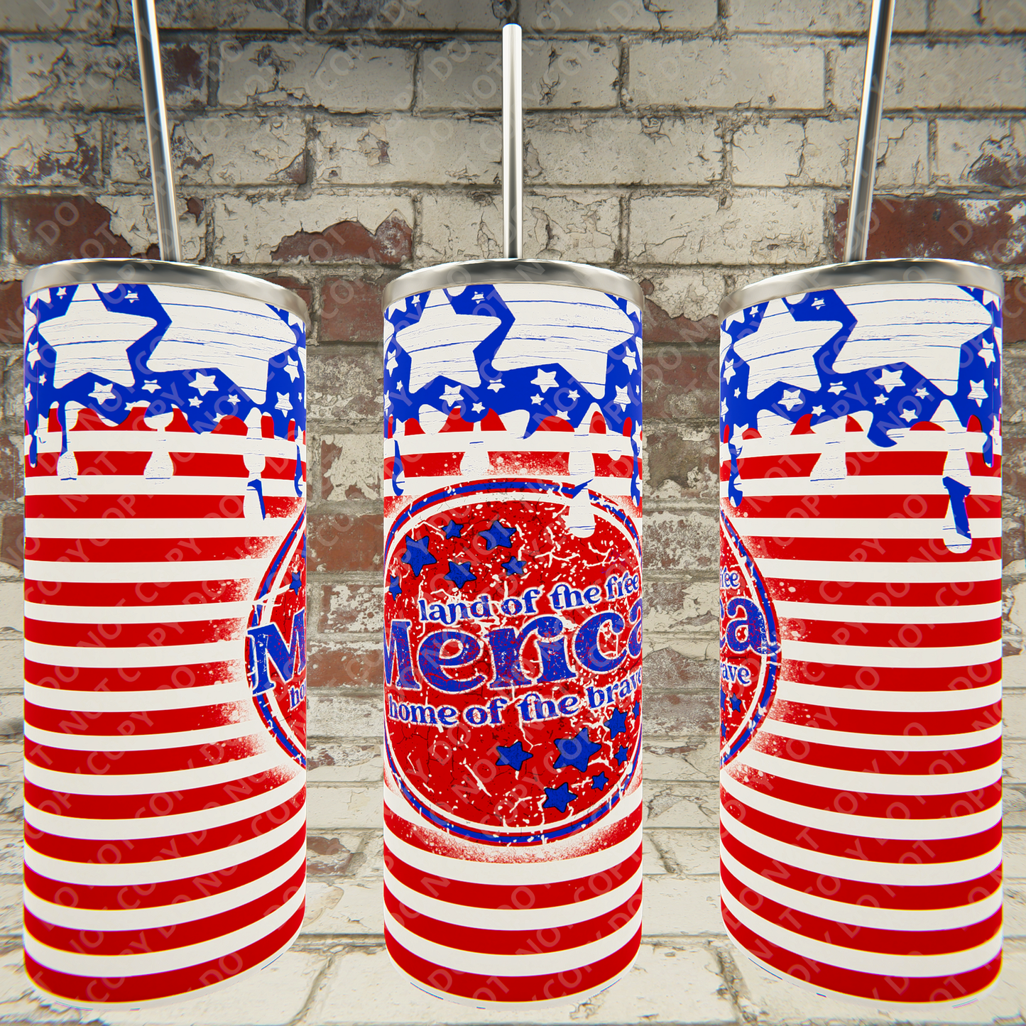 Merica red stripes white stars