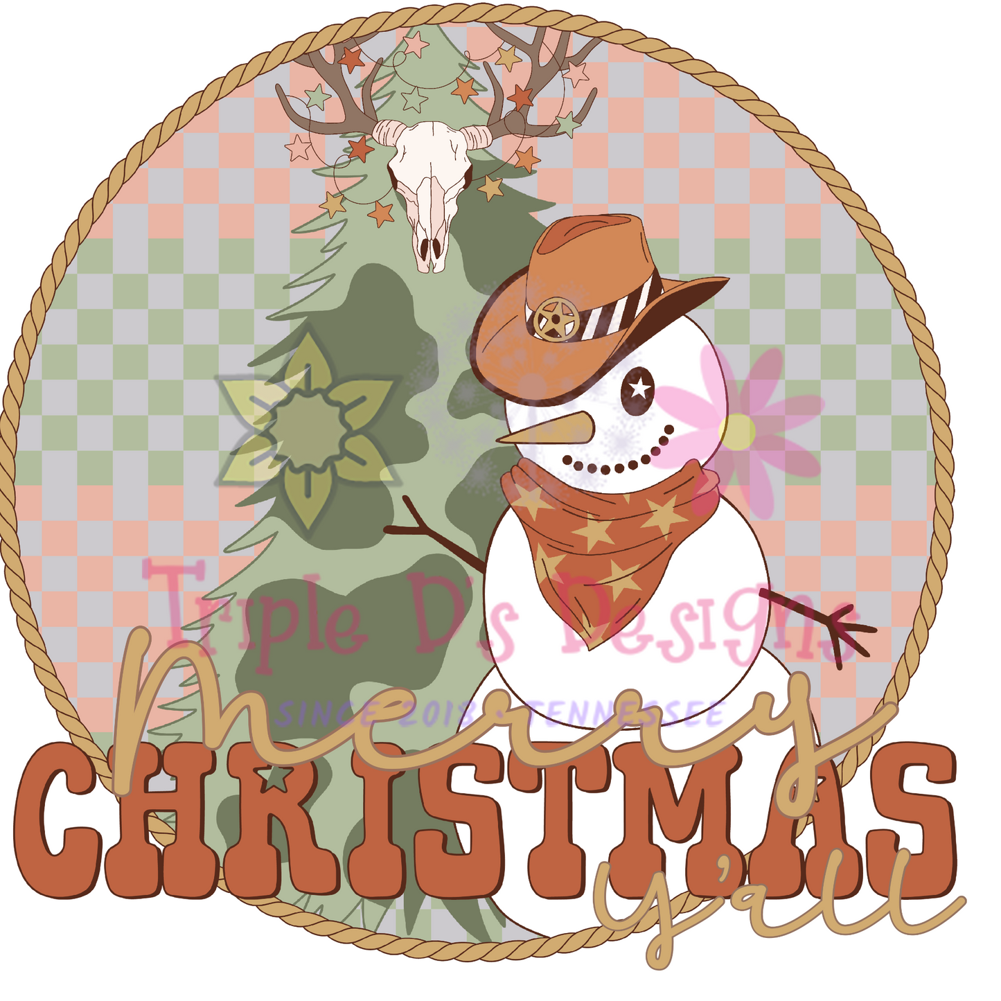 Merry Christmas Y'all Transfer