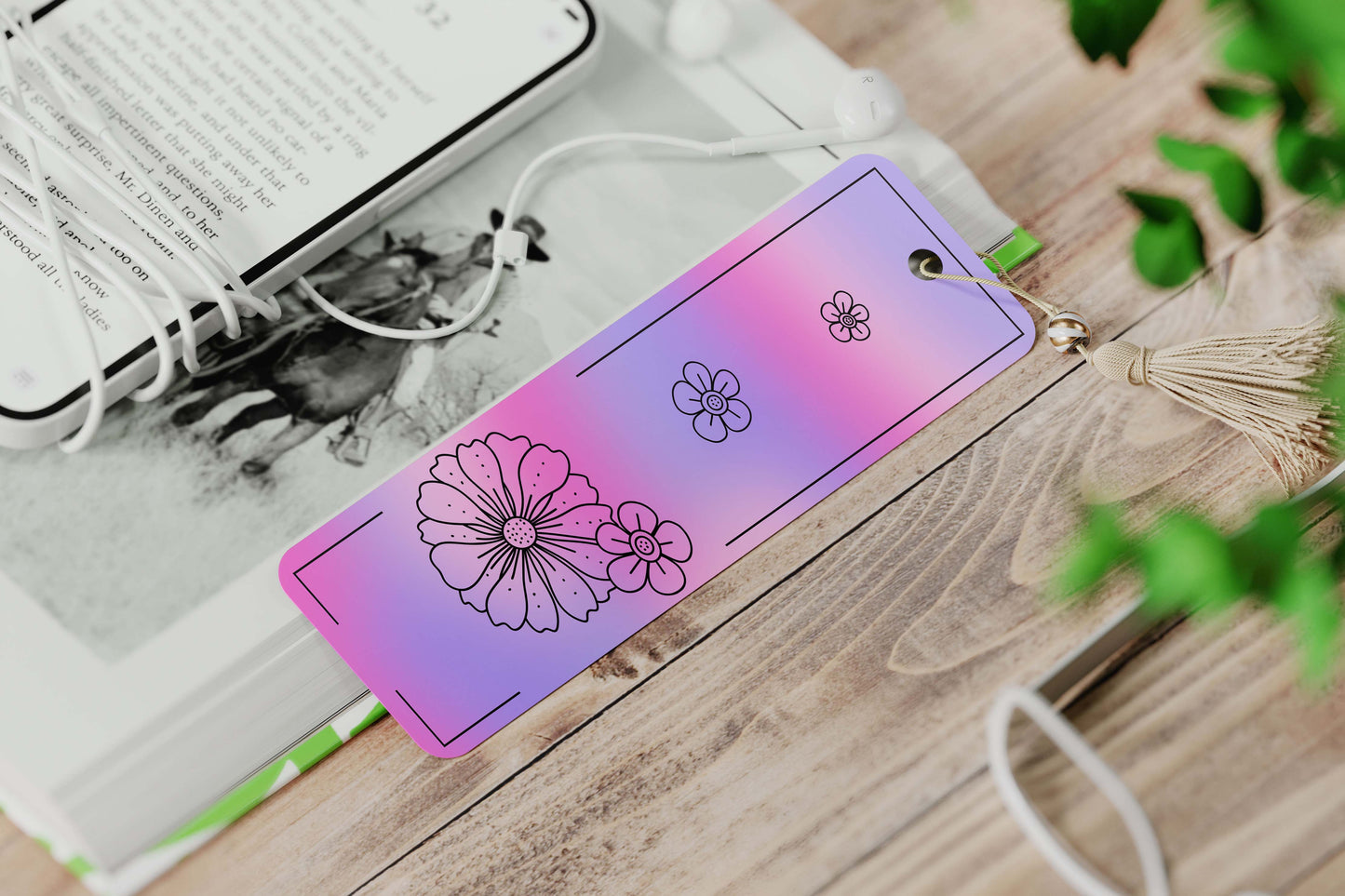 Flower Silhouette Purple Pink