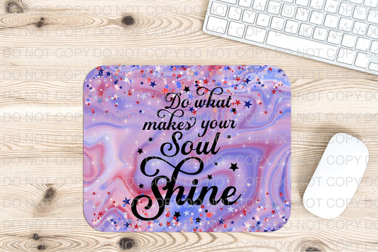 a mouse pad with a quote on it