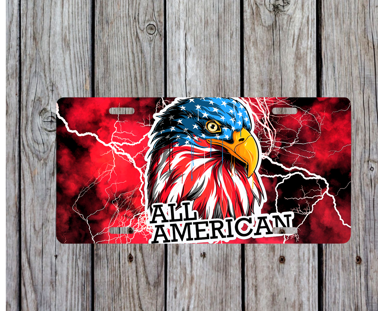All American License Plate