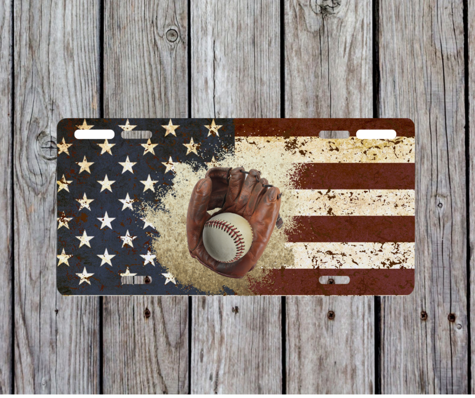 Baseball License Plate