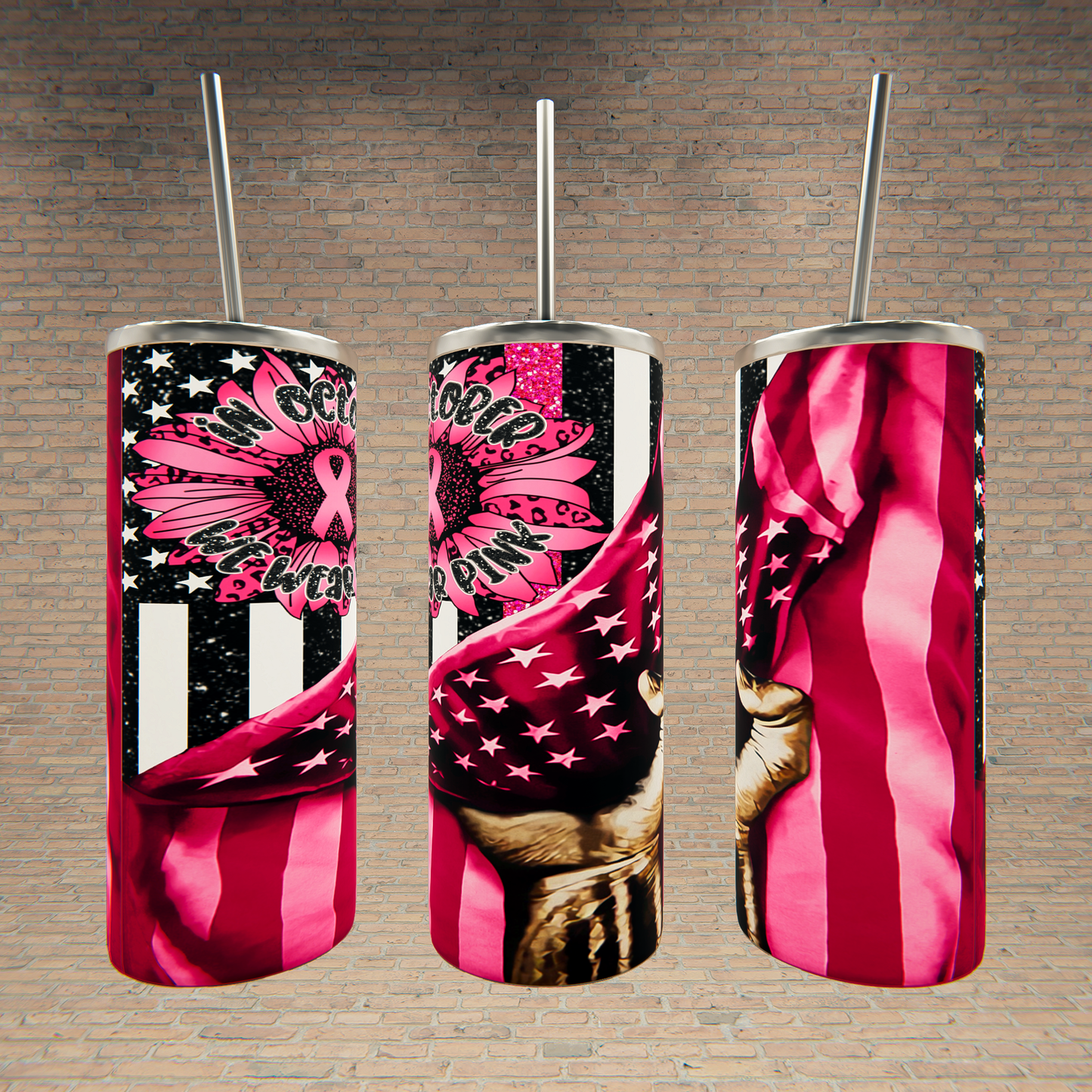 In October We Wear Pink Flag