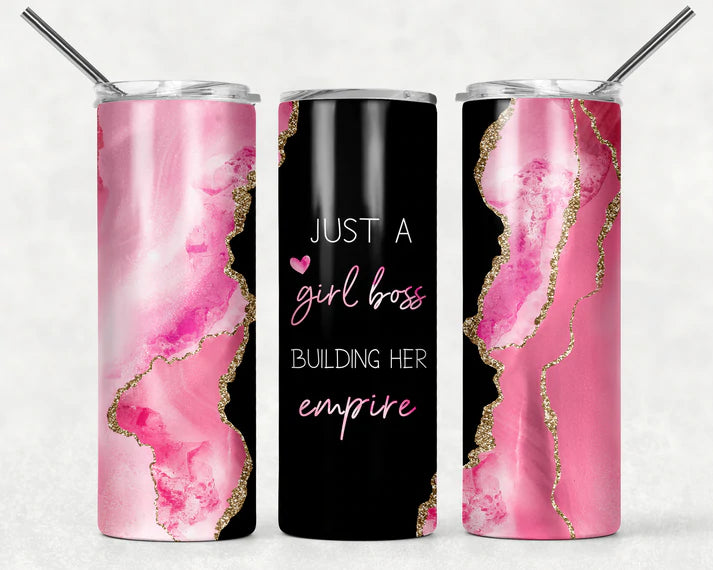 Just a Girl Building pink black