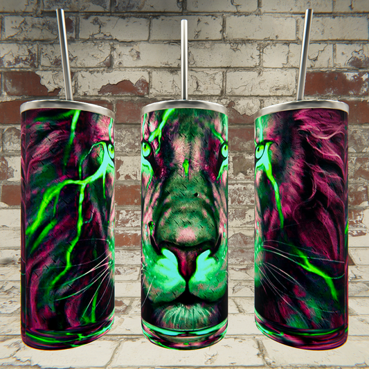Lion Pink green