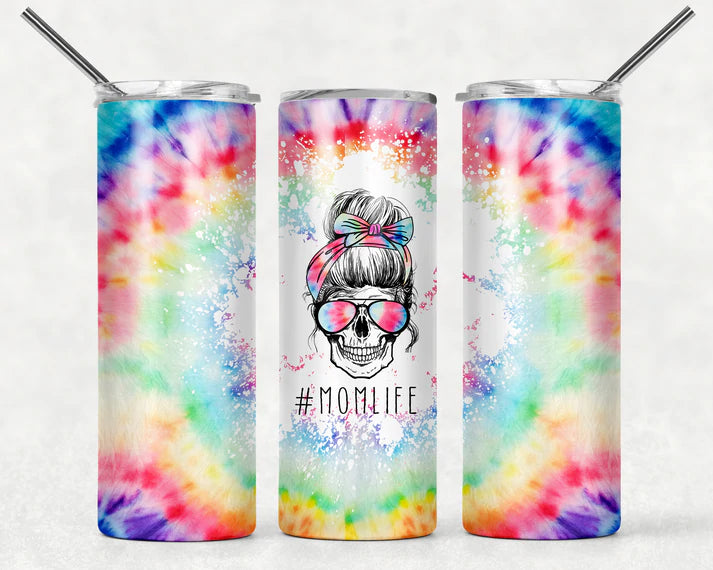 MomLife Skull tie dye