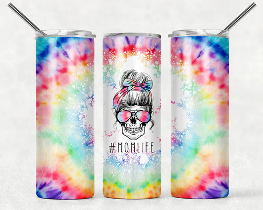 MomLife Skull tie dye
