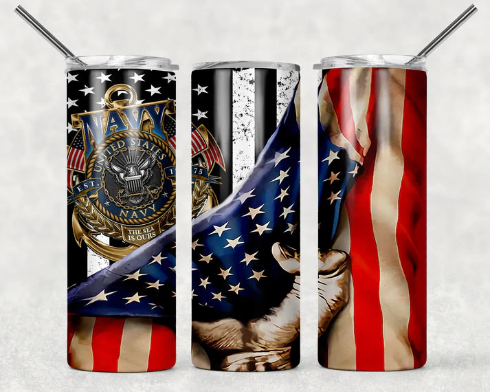 Navy with flag