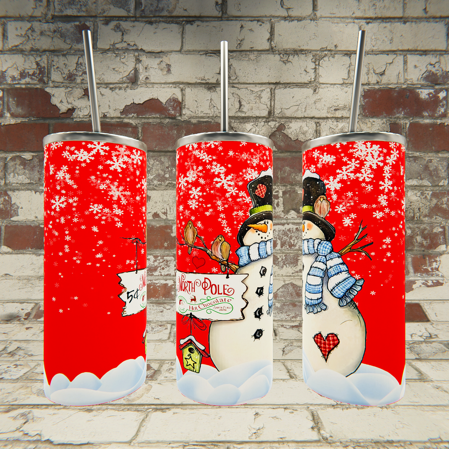 North Pole Hot Chocolate Snowman