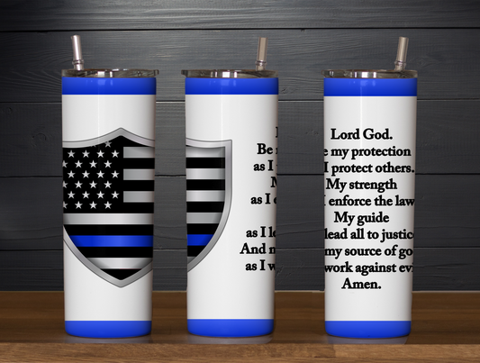 Police Prayer white