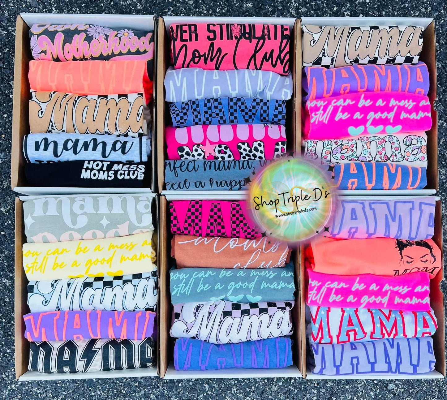 Guaranteed Mama Box-includes 5 shirts(box included for gifting)