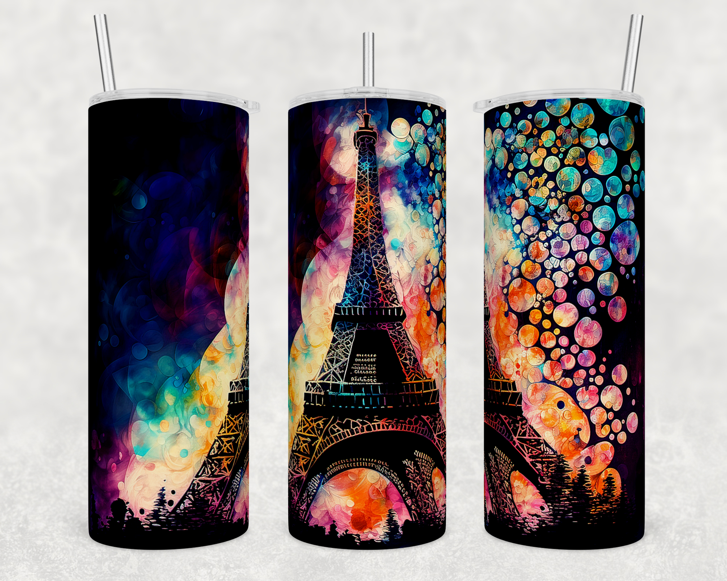 Eiffel Tower-Alcohol Ink