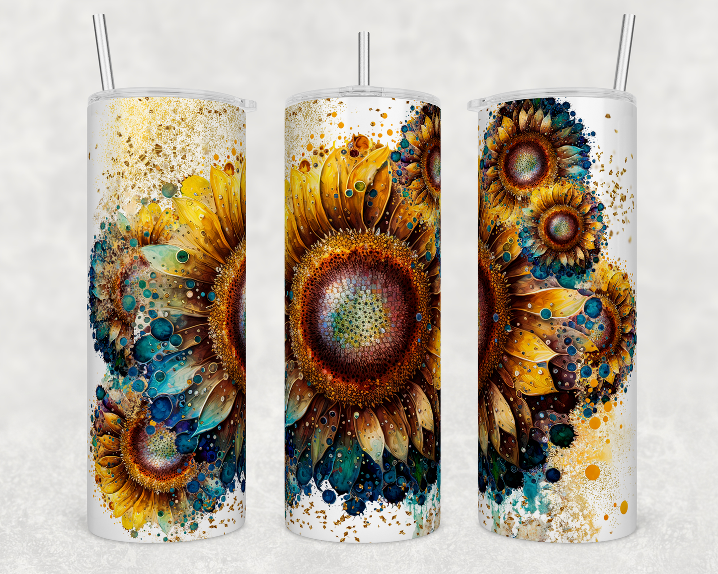 Sunflower 3-Alcohol Ink