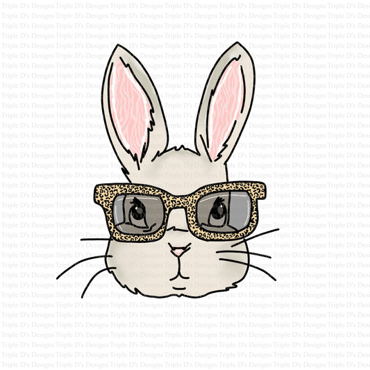 3614 - Bunny with Leopard Glasses