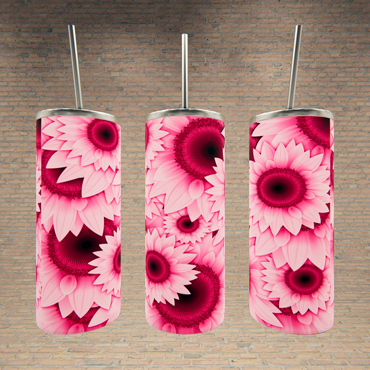 Collage of Pink Daisies