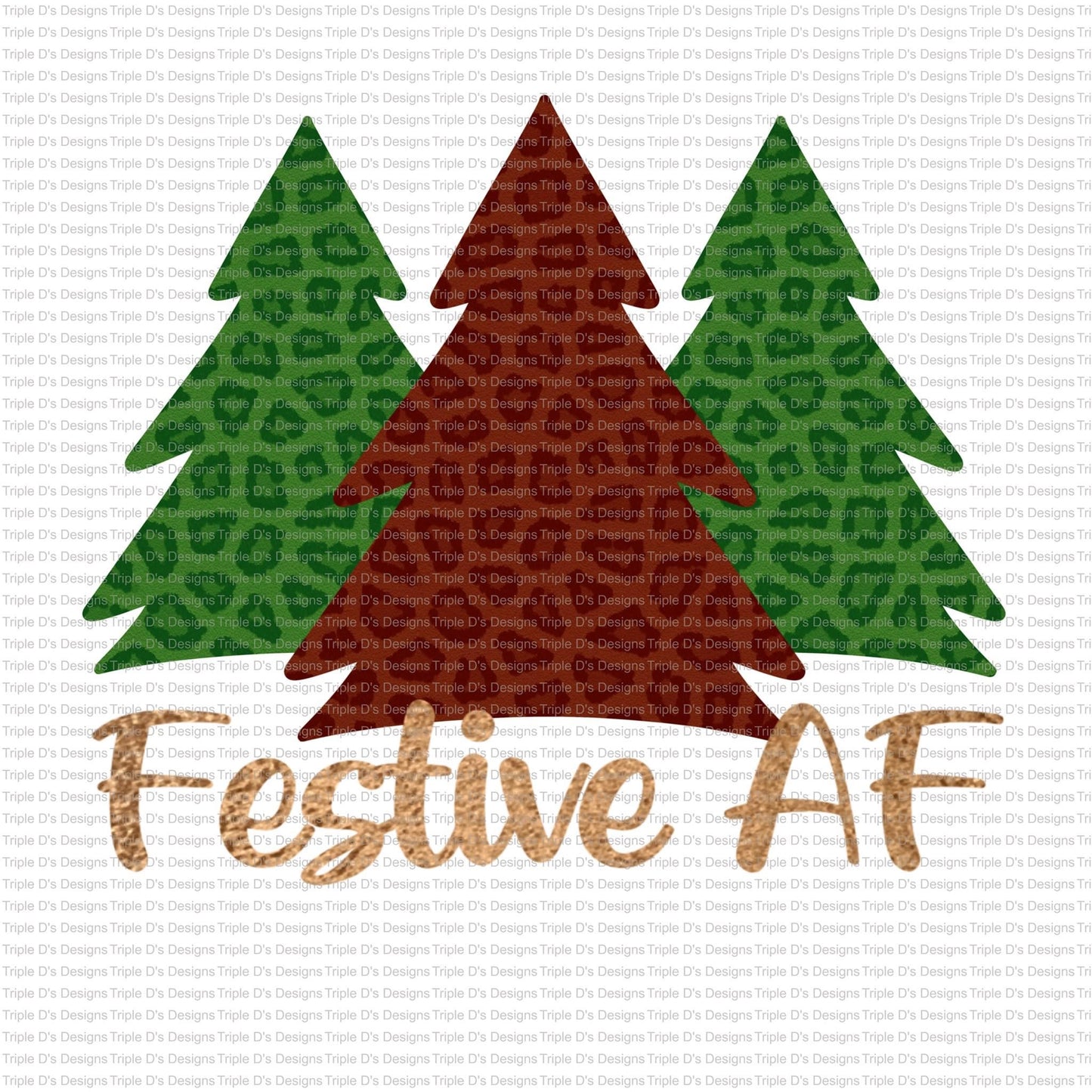 Festive AF Leopard Trees