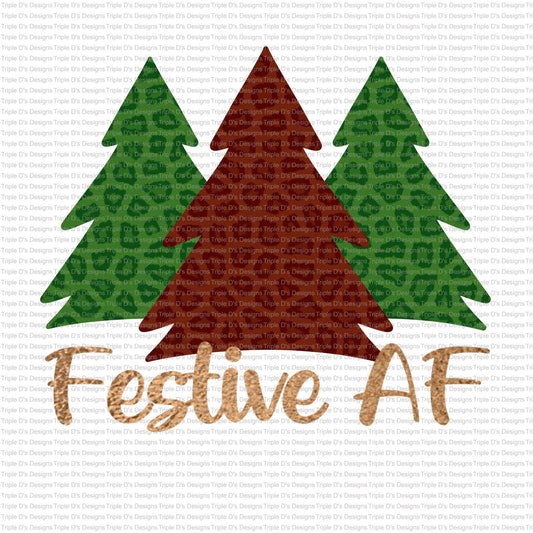 Festive AF Leopard Trees