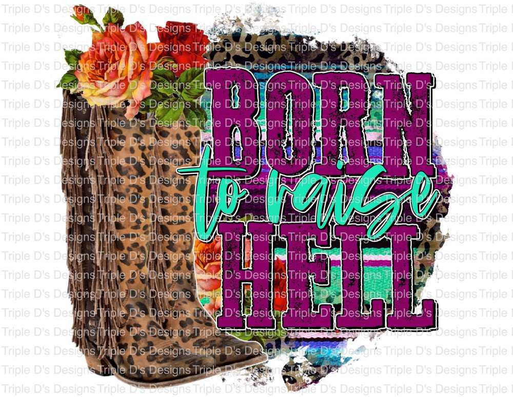 2591--born to raise hell boots