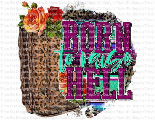 2591--born to raise hell boots