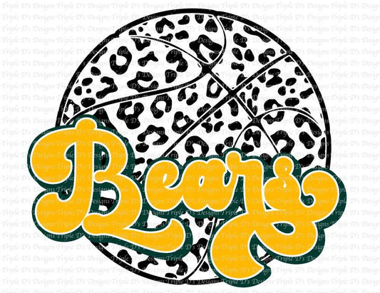 2685--Bears Leopard Basketball