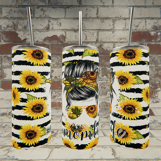 MomLife Sunflower black stripes 500-9