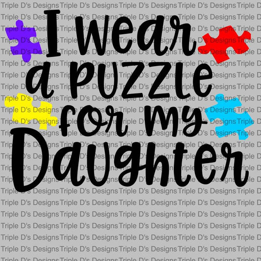 3663- I wear a puzzle for my daughter