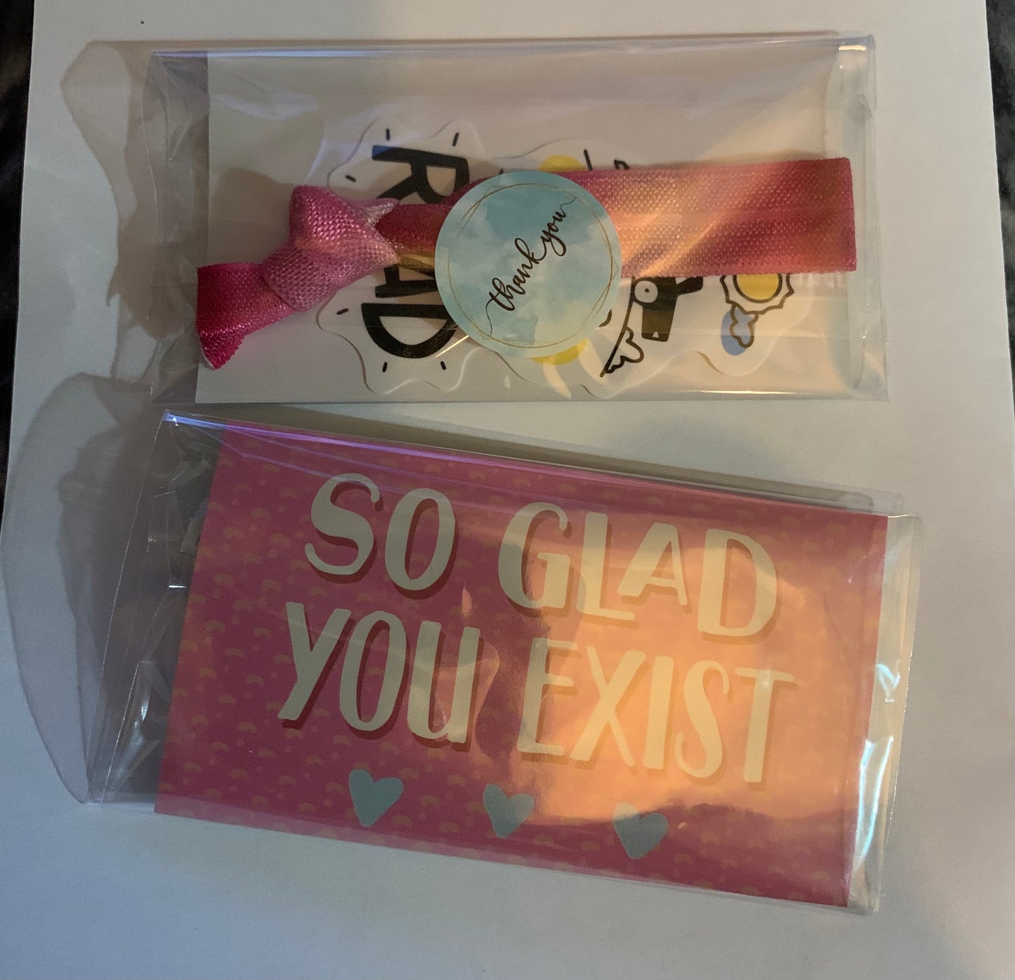 Motivational Card with Hair Tie & Sticker