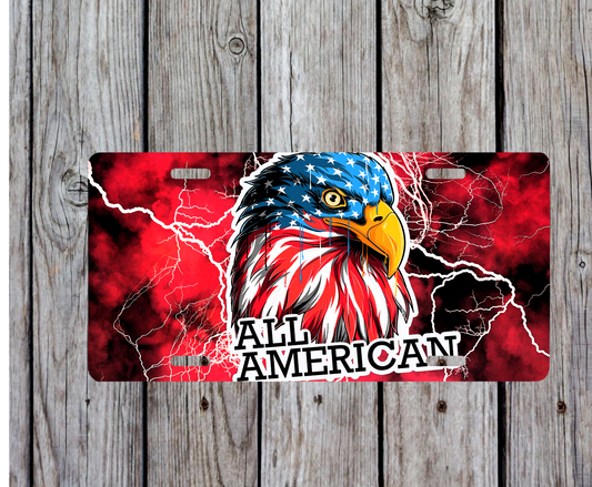 All American License Plate