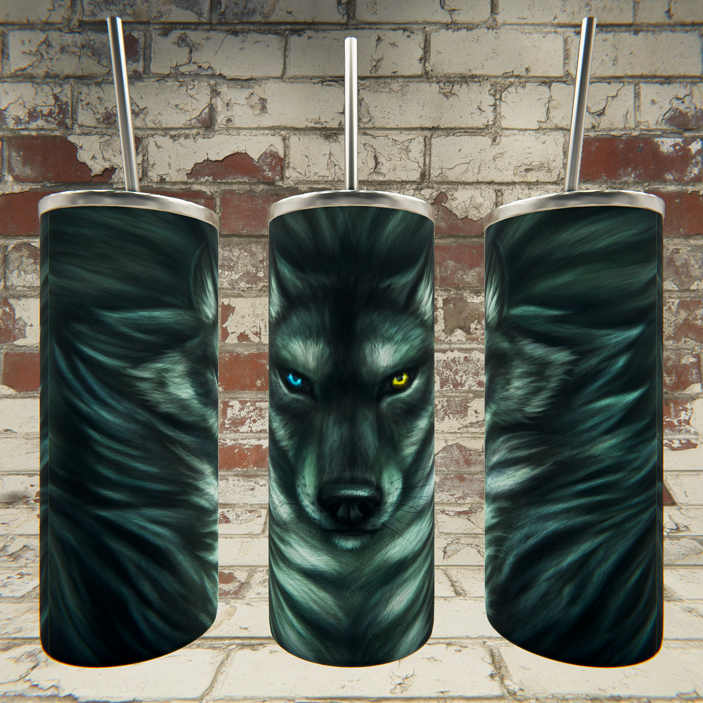 Wolf Blue and Yellow eye
